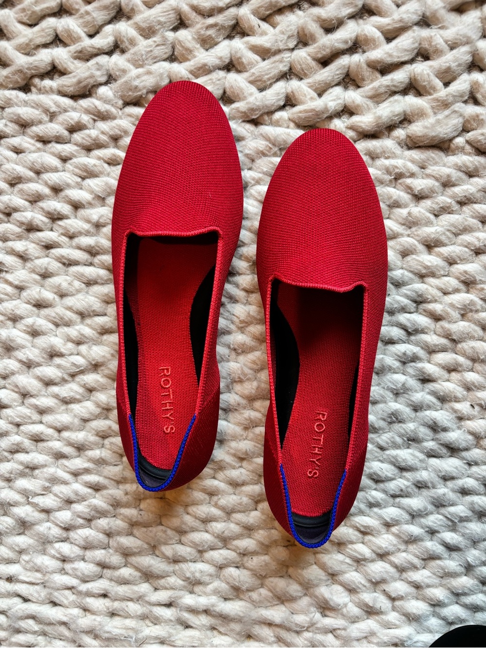 Rothy's Red Knit Flats